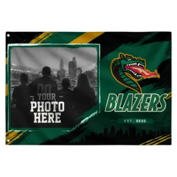 Uab Blazers House Flag Personalized Framed Photo Green Black Best Selling