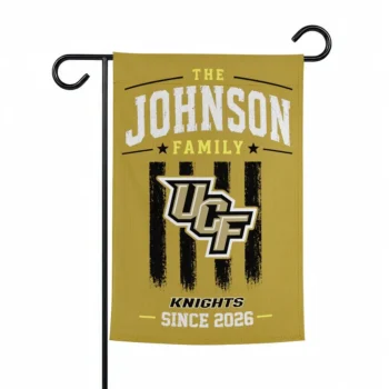 Ucf Knights Garden Flag Custom Distressed Stripes Gold Best Selling