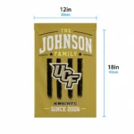 Ucf Knights Garden Flag Custom Distressed Stripes Gold Best Selling