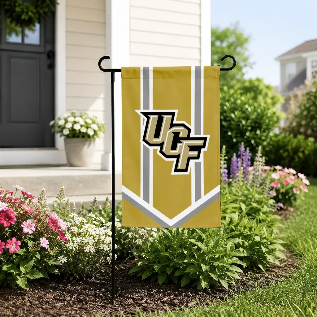 Ucf Knights Garden Flag Customized Chevron Stripes Gold New Arrival Ucf Knights Garden Flag Customized Chevron Stripes Gold New Arrival