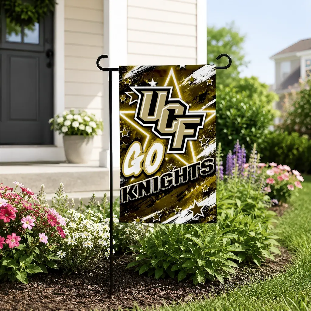 Ucf Knights Garden Flag Personalized Glowing Star Gold New Arrival Ucf Knights Garden Flag Personalized Glowing Star Gold New Arrival