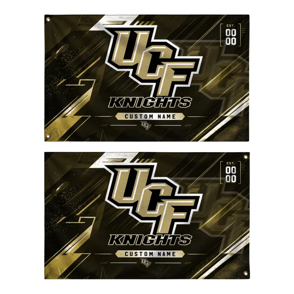 Ucf Knights House Flag Custom Speed Slashes Gold Fashion Forward Ucf Knights House Flag Custom Speed Slashes Gold Fashion Forward