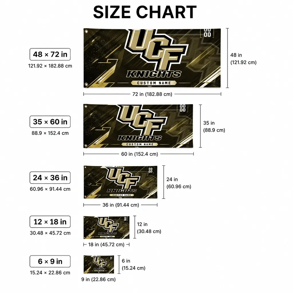 Ucf Knights House Flag Custom Speed Slashes Gold High Quality Ucf Knights House Flag Custom Speed Slashes Gold High Quality