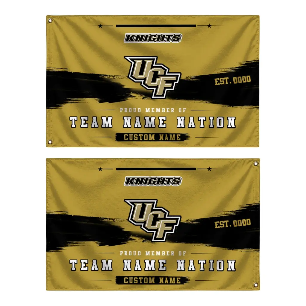 Ucf Knights House Flag Customized Brushed Streaks Gold Fashion Forward Ucf Knights House Flag Customized Brushed Streaks Gold Fashion Forward