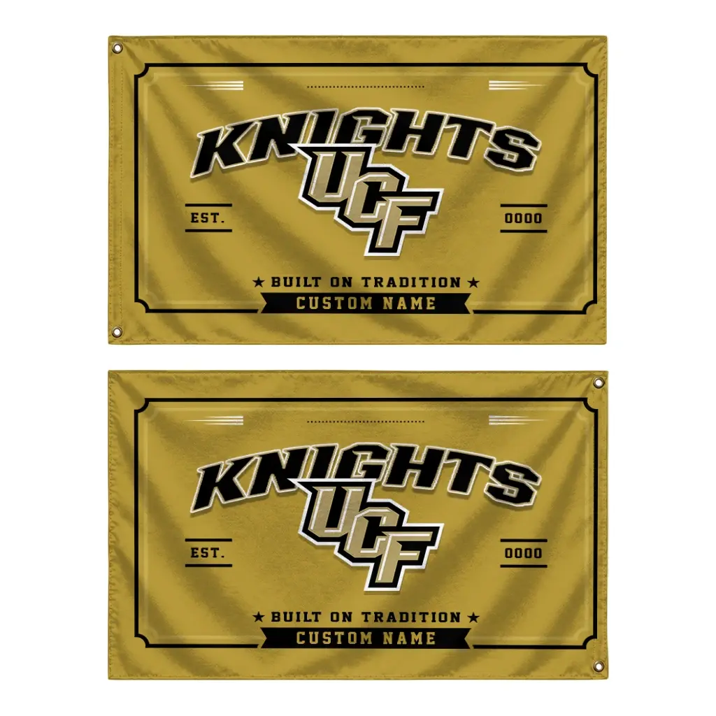 Ucf Knights House Flag Customized Ornate Border Gold Fashion Forward Ucf Knights House Flag Customized Ornate Border Gold Fashion Forward