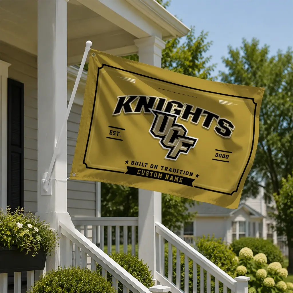 Ucf Knights House Flag Customized Ornate Border Gold New Arrival Ucf Knights House Flag Customized Ornate Border Gold New Arrival