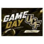 Ucf Knights House Flag Personalized Action Streaks Gold Best Selling