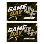 Ucf Knights House Flag Personalized Action Streaks Gold Best Selling