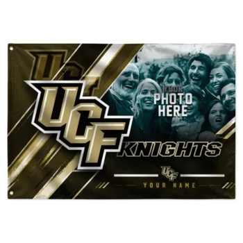 Ucf Knights House Flag Personalized Diagonal Stripes Gold Best Selling