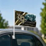Ucf Knights House Flag Personalized Diagonal Stripes Gold Best Selling
