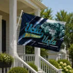 Ucla Bruins House Flag Custom Diagonal Stripes Blue Best Selling