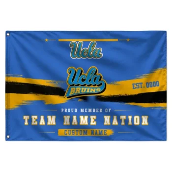 Ucla Bruins House Flag Personalized Brushed Streaks Blue Best Selling