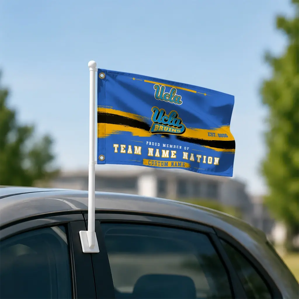 Ucla Bruins House Flag Personalized Brushed Streaks Blue Latest Model Ucla Bruins House Flag Personalized Brushed Streaks Blue Latest Model