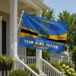 Ucla Bruins House Flag Personalized Brushed Streaks Blue Best Selling