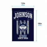 Uconn Huskies Garden Flag Custom Distressed Stripes Blue Best Selling