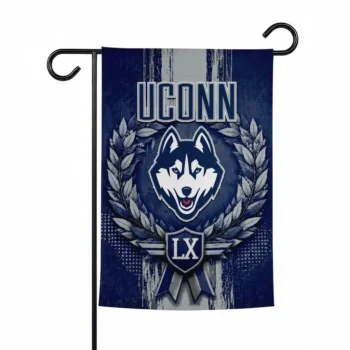 Uconn Huskies Garden Flag Custom Laurel Wreath Blue Best Selling