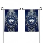 Uconn Huskies Garden Flag Custom Laurel Wreath Blue Best Selling