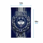 Uconn Huskies Garden Flag Custom Laurel Wreath Blue Best Selling