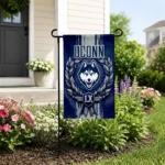 Uconn Huskies Garden Flag Custom Laurel Wreath Blue Best Selling