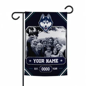 UConn Huskies Garden Flag - Custom Photo Frame Blue
