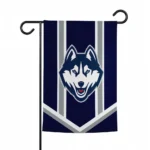 Uconn Huskies Garden Flag Customized Chevron Stripes Blue Best Selling