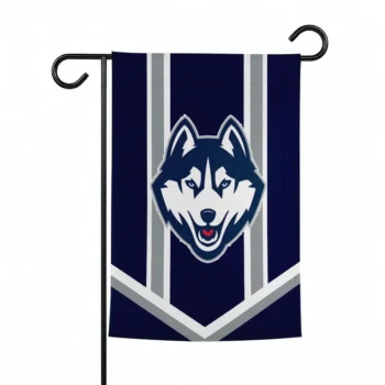 Uconn Huskies Garden Flag Customized Chevron Stripes Blue Best Selling