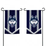Uconn Huskies Garden Flag Customized Chevron Stripes Blue Best Selling