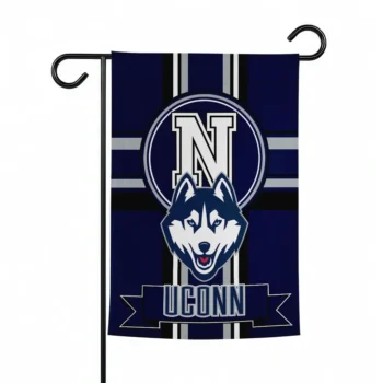 Uconn Huskies Garden Flag Customized Circle Medallion Blue Best Selling