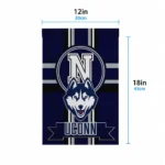 Uconn Huskies Garden Flag Customized Circle Medallion Blue Best Selling