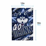 Uconn Huskies Garden Flag Personalized Glowing Star Blue Best Selling