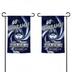 Uconn Huskies Garden Flag Personalized Swirl Vortex Blue Best Selling