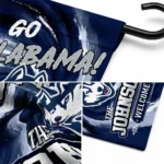 Uconn Huskies Garden Flag Personalized Swirl Vortex Blue Best Selling