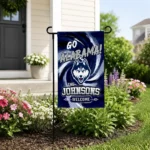 Uconn Huskies Garden Flag Personalized Swirl Vortex Blue Best Selling