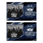 Uconn Huskies House Flag Custom Framed Photo Blue Black Best Selling
