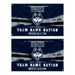 Uconn Huskies House Flag Customized Brushed Streaks Blue Best Selling
