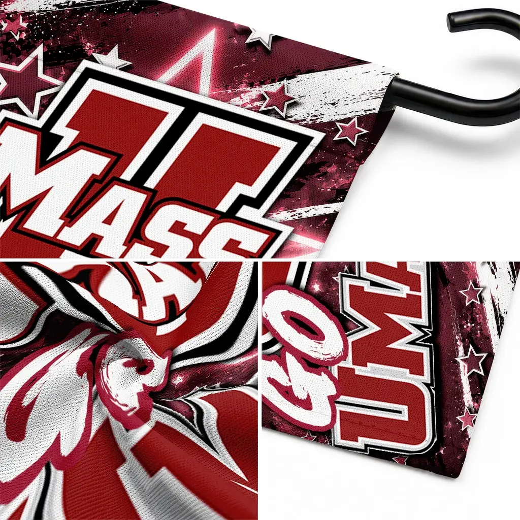 Umass Minutemen Garden Flag Custom Glowing Star Red Latest Model Umass Minutemen Garden Flag Custom Glowing Star Red Latest Model
