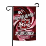 Umass Minutemen Garden Flag Custom Swirl Vortex Red Best Selling