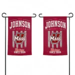 Umass Minutemen Garden Flag Customized Distressed Stripes Red Best Selling