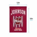 Umass Minutemen Garden Flag Customized Distressed Stripes Red Best Selling