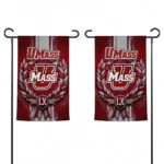 Umass Minutemen Garden Flag Customized Laurel Wreath Red Best Selling