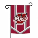 Umass Minutemen Garden Flag Personalized Chevron Stripes Red Best Selling