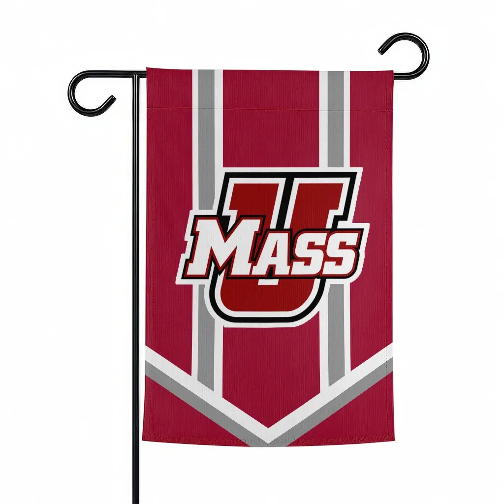 Umass Minutemen Garden Flag Personalized Chevron Stripes Red Best Selling Umass Minutemen Garden Flag Personalized Chevron Stripes Red Best Selling