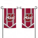 Umass Minutemen Garden Flag Personalized Chevron Stripes Red Best Selling