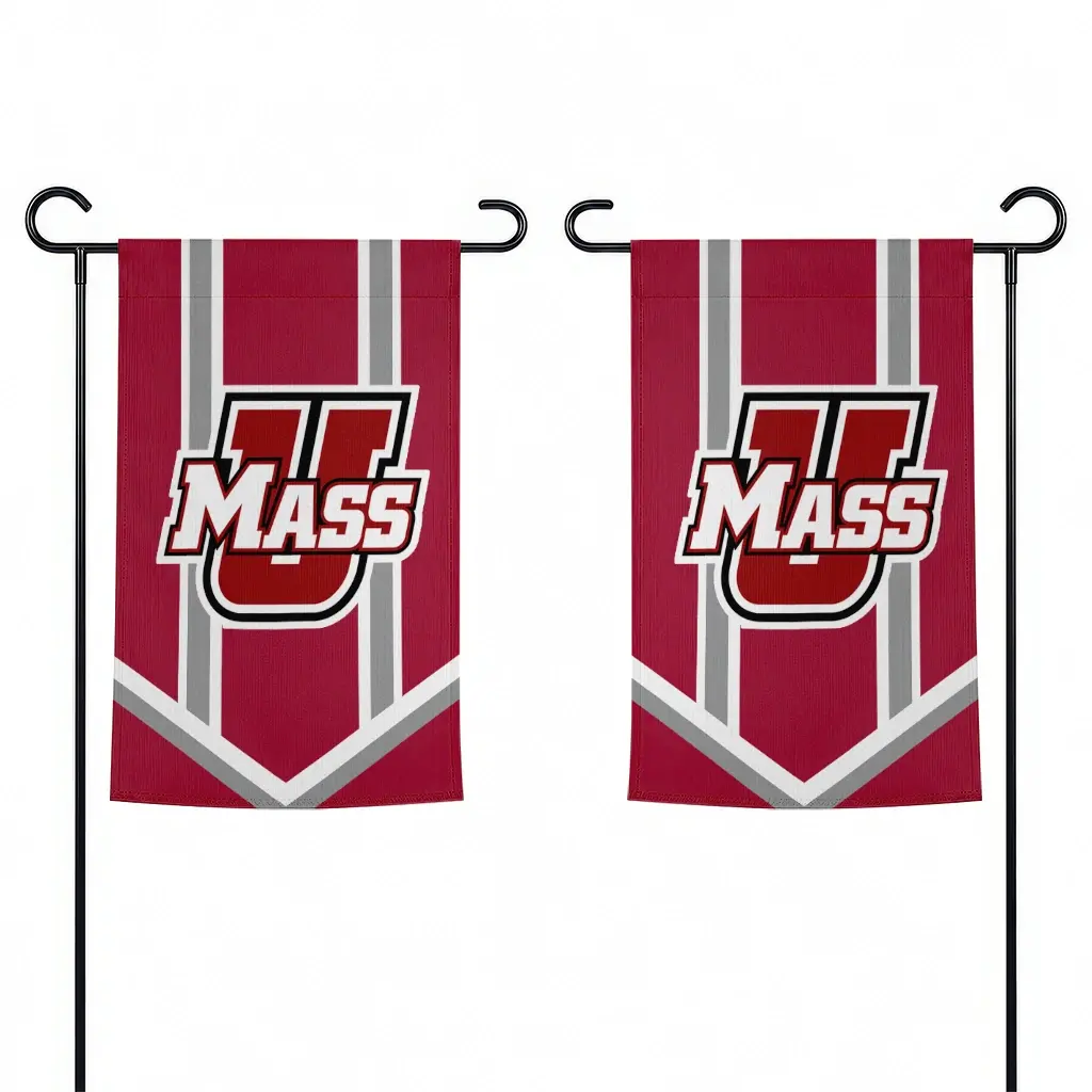 Umass Minutemen Garden Flag Personalized Chevron Stripes Red Fashion Forward Umass Minutemen Garden Flag Personalized Chevron Stripes Red Fashion Forward