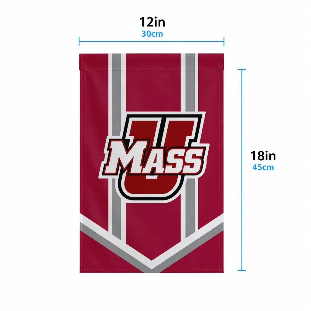 Umass Minutemen Garden Flag Personalized Chevron Stripes Red High Quality Umass Minutemen Garden Flag Personalized Chevron Stripes Red High Quality