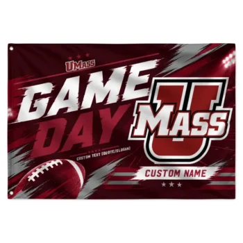 Umass Minutemen House Flag Custom Action Streaks Red Best Selling