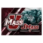 Umass Minutemen House Flag Custom Diagonal Stripes Red Best Selling