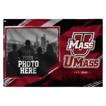 Umass Minutemen House Flag Customized Framed Photo Red Black Best Selling