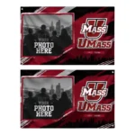 Umass Minutemen House Flag Customized Framed Photo Red Black Best Selling