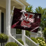 Umass Minutemen House Flag Customized Speed Slashes Red Best Selling